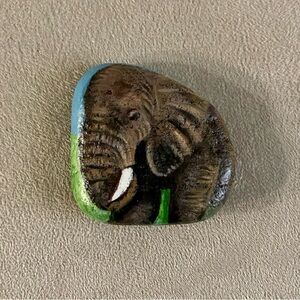 Hand Crafted RockArt “ Elephant”